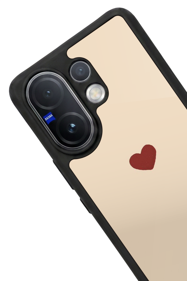 Vivo V60 Uyumlu Kalp Love Tasarımlı Glossy Premium Kılıf