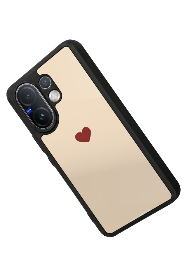 Vivo V60 Uyumlu Kalp Love Tasarımlı Glossy Premium Kılıf