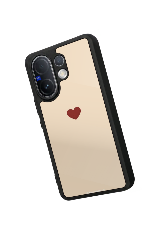 Vivo V60 Uyumlu Kalp Love Tasarımlı Glossy Premium Kılıf