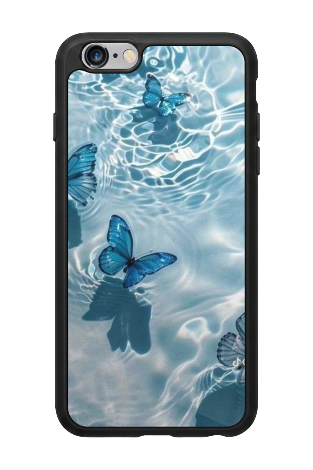 iPhone 6 Plus Uyumlu Kelebek Tasarımlı Glossy Premium Kılıf