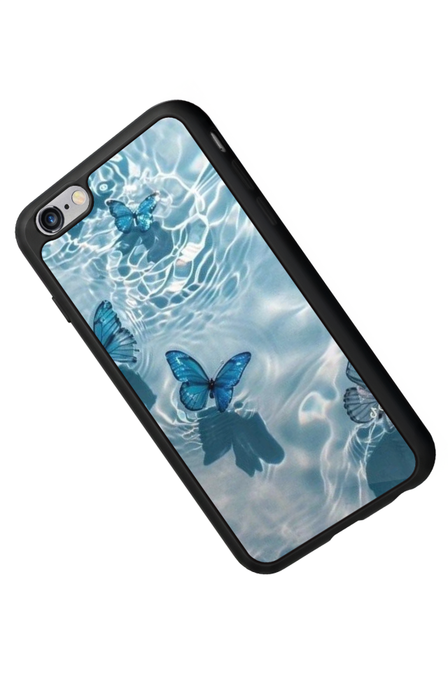 iPhone 6 Plus Uyumlu Kelebek Tasarımlı Glossy Premium Kılıf