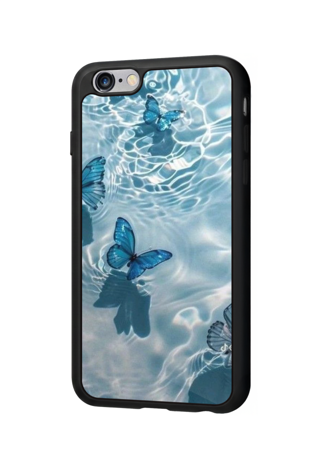iPhone 6 Plus Uyumlu Kelebek Tasarımlı Glossy Premium Kılıf
