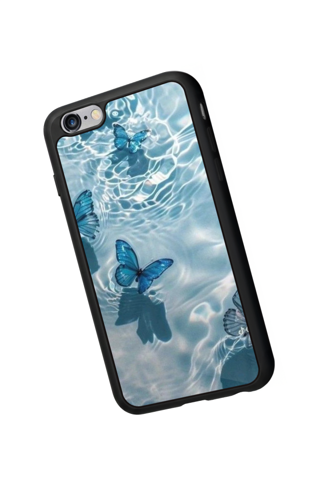 iPhone 6 Plus Uyumlu Kelebek Tasarımlı Glossy Premium Kılıf
