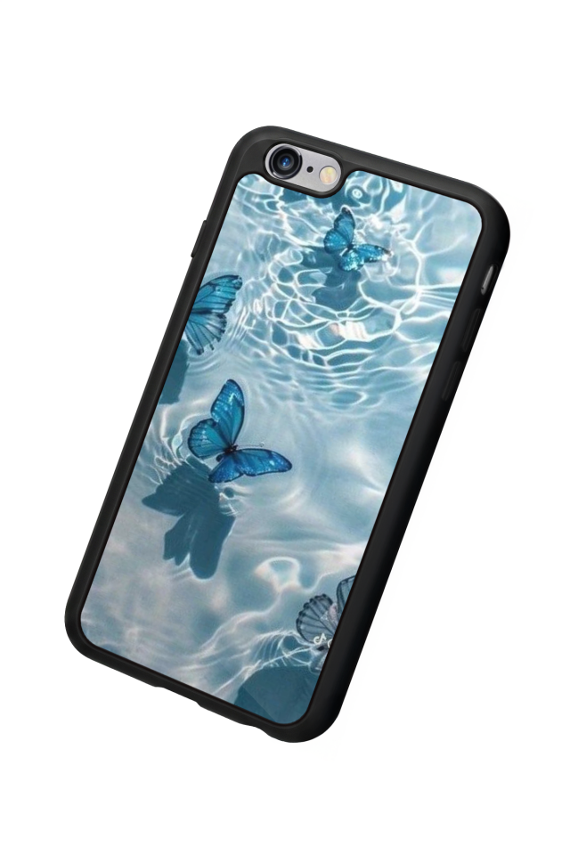 iPhone 6 Plus Uyumlu Kelebek Tasarımlı Glossy Premium Kılıf