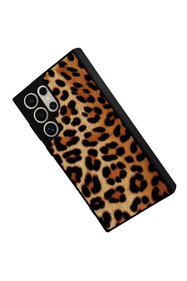 Samsung Galaxy S24 Ultra Uyumlu Leopar Tasarımlı Glossy Premium Kılıf