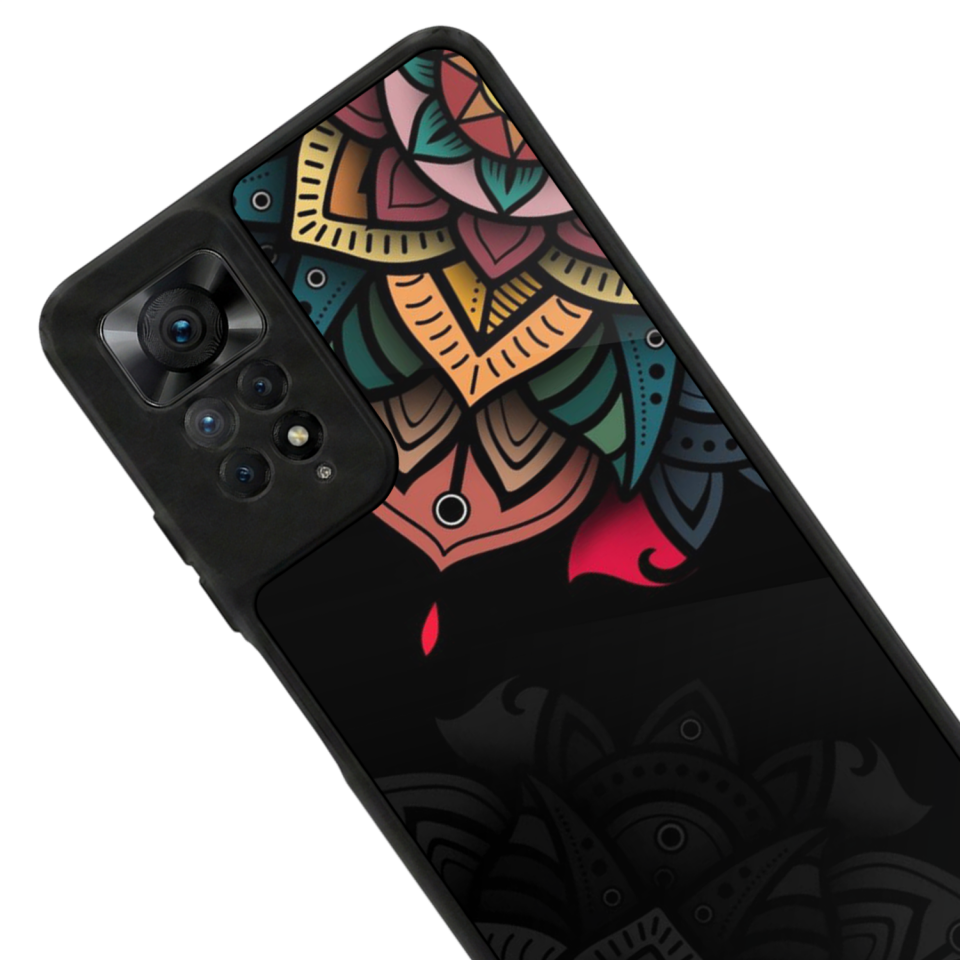 Xiaomi Redmi Note 11 Pro Uyumlu Mandala Tasarımlı Glossy Premium Kılıf