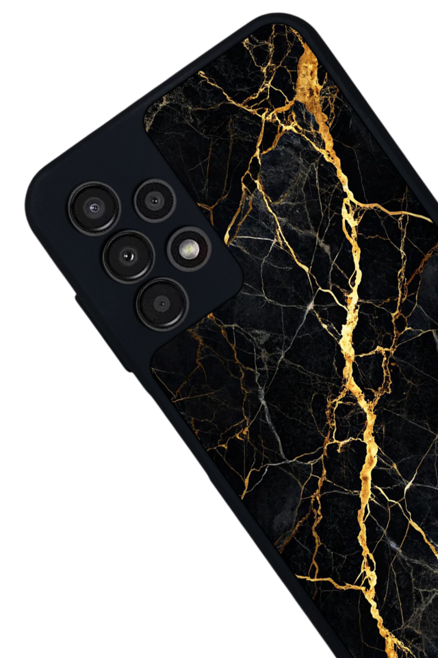 Samsung Galaxy A23 Uyumlu Mermer Marble Tasarımlı Glossy Premium Kılıf