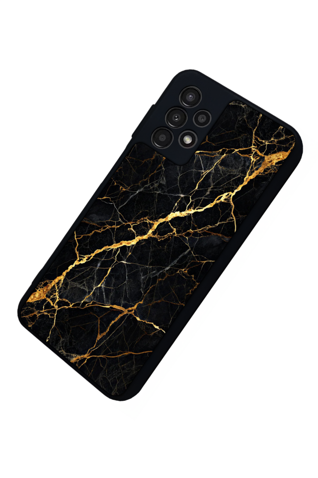 Samsung Galaxy A23 Uyumlu Mermer Marble Tasarımlı Glossy Premium Kılıf