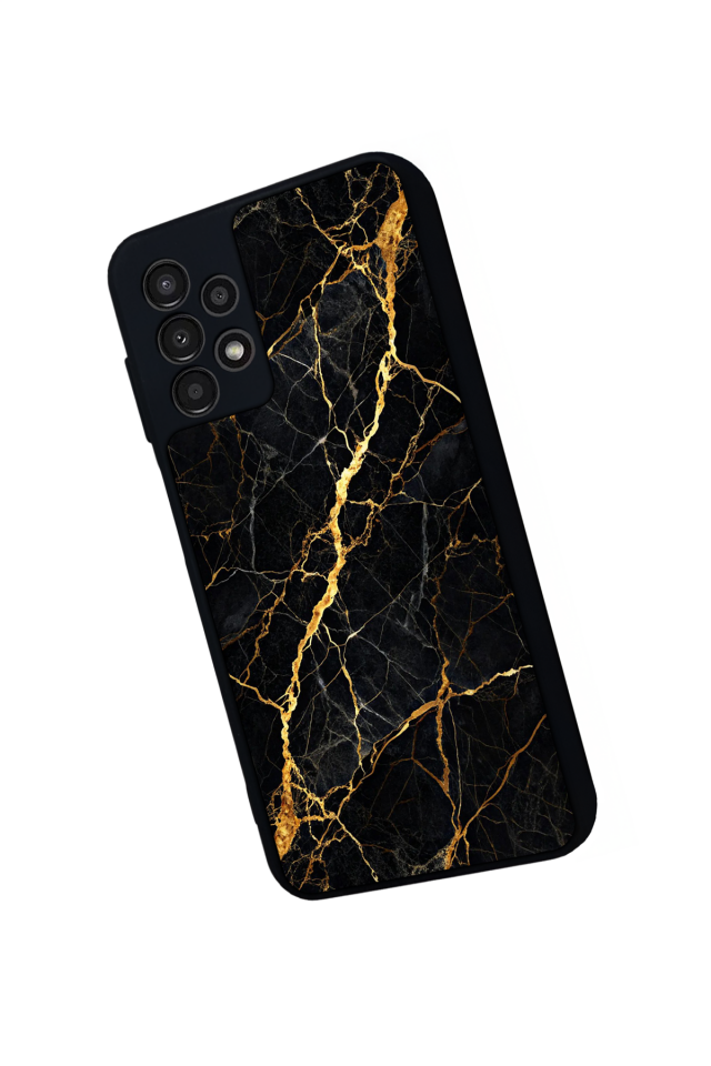 Samsung Galaxy A23 Uyumlu Mermer Marble Tasarımlı Glossy Premium Kılıf
