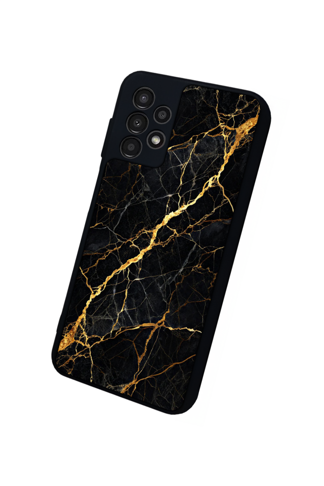 Samsung Galaxy A23 Uyumlu Mermer Marble Tasarımlı Glossy Premium Kılıf