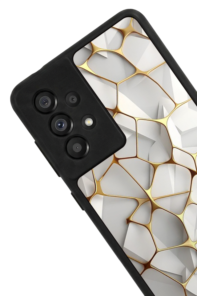 Samsung Galaxy A73 Uyumlu Mermer Marble Tasarımlı Glossy Premium Kılıf