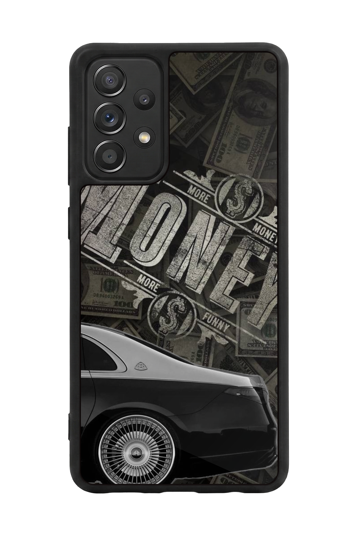 Samsung Galaxy A72 Uyumlu Money Para Tasarımlı Glossy Premium Kılıf