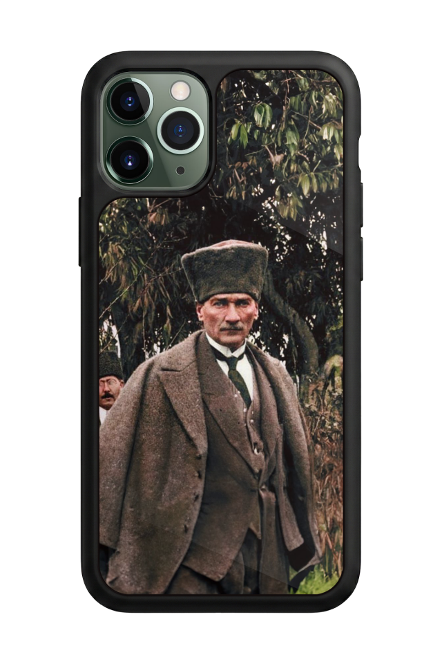 iPhone 11 Pro Uyumlu Mustafa Kemal Ataturk Tasarımlı Glossy Premium Kılıf