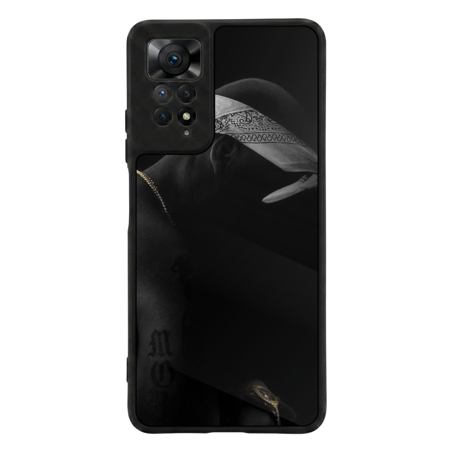 Xiaomi Redmi Note 12 Pro Uyumlu Tupac Tasarımlı Glossy Premium Kılıf