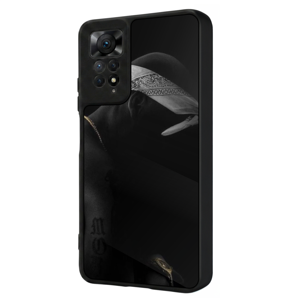 Xiaomi Redmi Note 12 Pro Uyumlu Tupac Tasarımlı Glossy Premium Kılıf