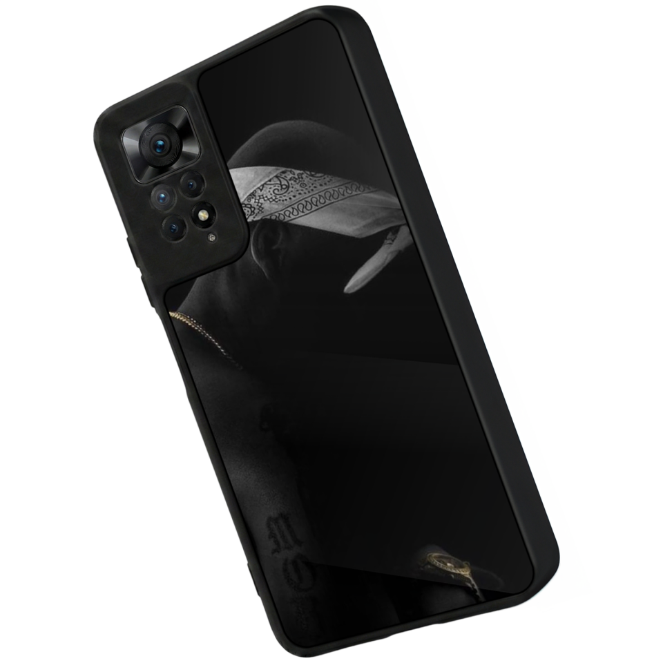 Xiaomi Redmi Note 12 Pro Uyumlu Tupac Tasarımlı Glossy Premium Kılıf