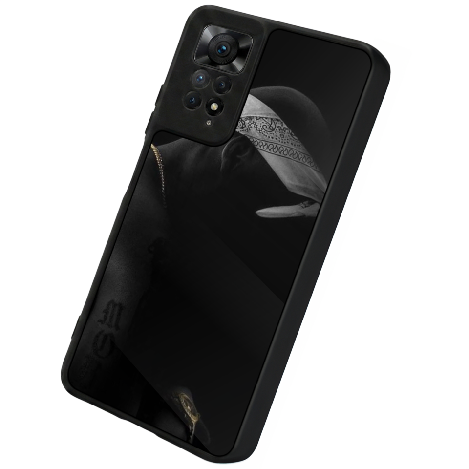 Xiaomi Redmi Note 12 Pro Uyumlu Tupac Tasarımlı Glossy Premium Kılıf