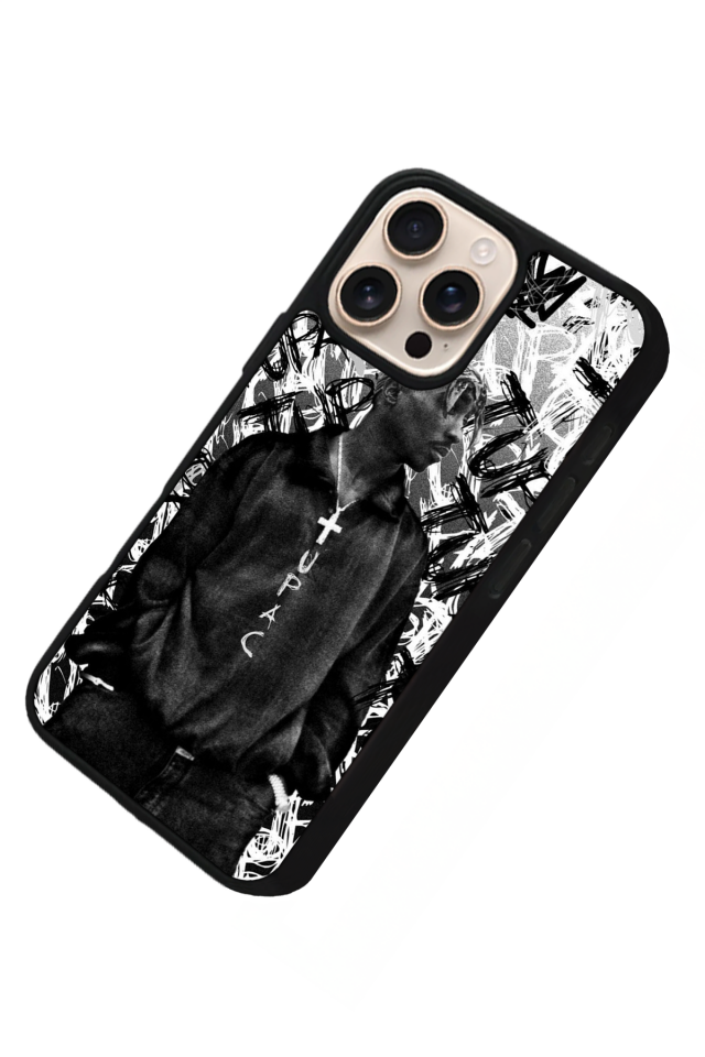 iPhone 14 Pro Uyumlu Tupac Tasarımlı Glossy Premium Kılıf