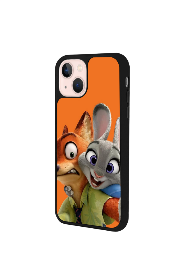 iPhone 15 Plus Uyumlu Zootropolis Tasarımlı Glossy Premium Kılıf
