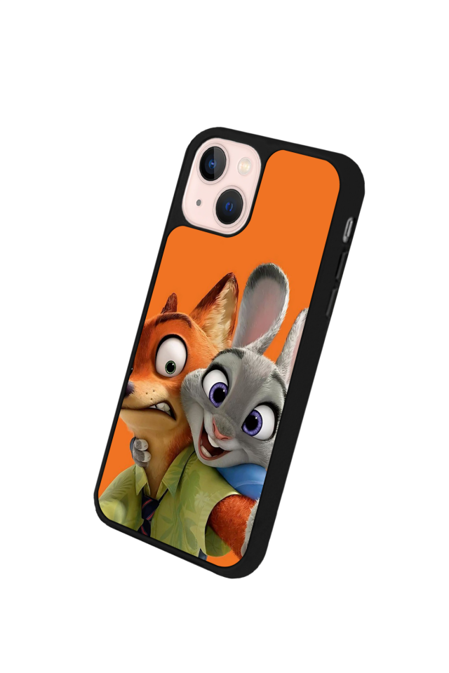 iPhone 15 Plus Uyumlu Zootropolis Tasarımlı Glossy Premium Kılıf