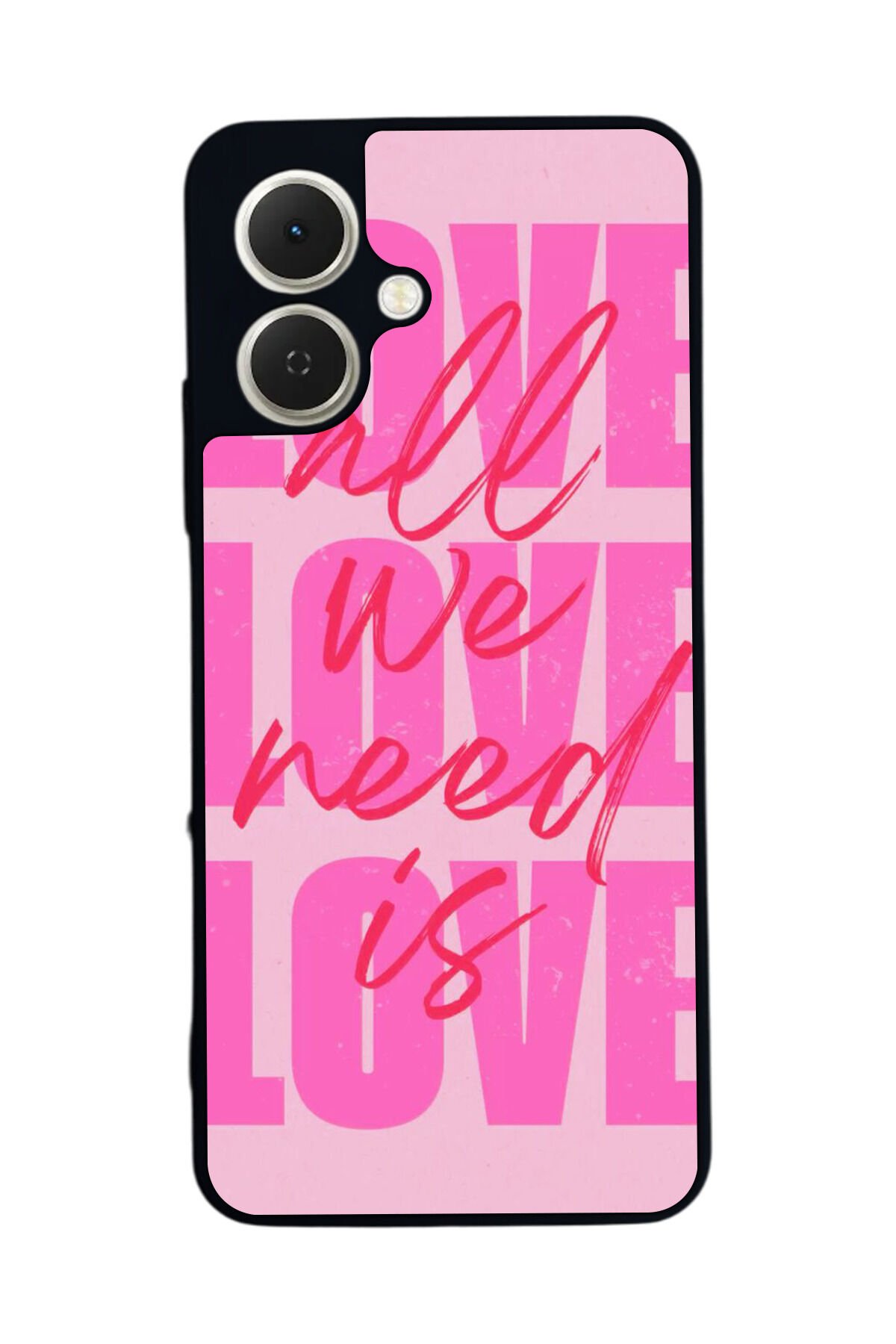 Tecno Spark GO 2 Uyumlu Love Tasarımlı Glossy Premium Kılıf