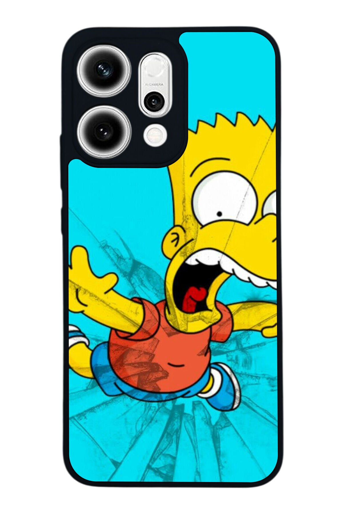 Oppo Reno 14 Uyumlu The Simpsons Tasarımlı Glossy Premium Kılıf
