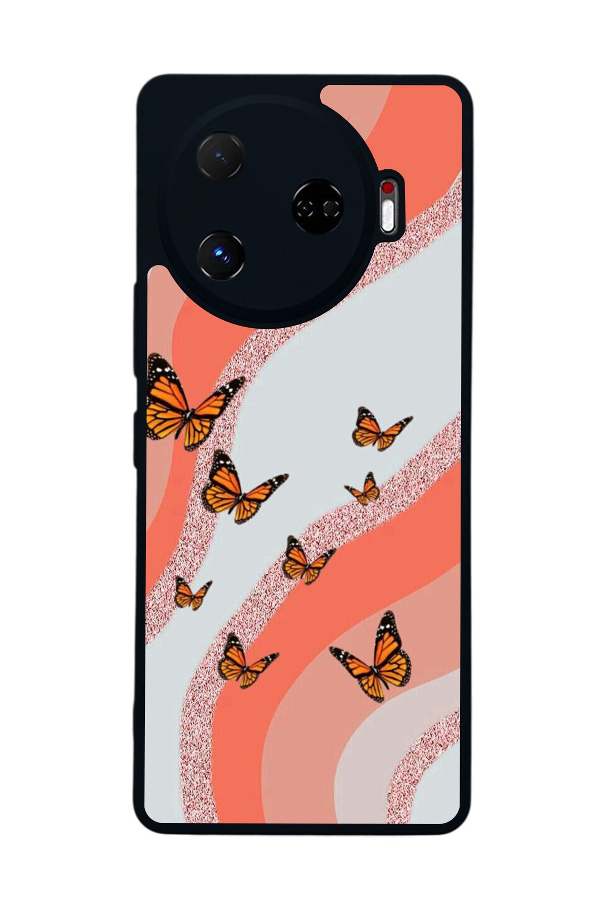 Tecno Camon 30 Pro Uyumlu Kelebek Tasarımlı Glossy Premium Kılıf