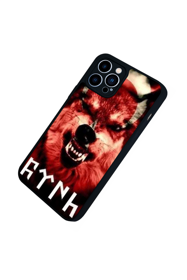 iPhone 13 Pro Max Uyumlu Bozkurt Tasarımlı Glossy Premium Kılıf