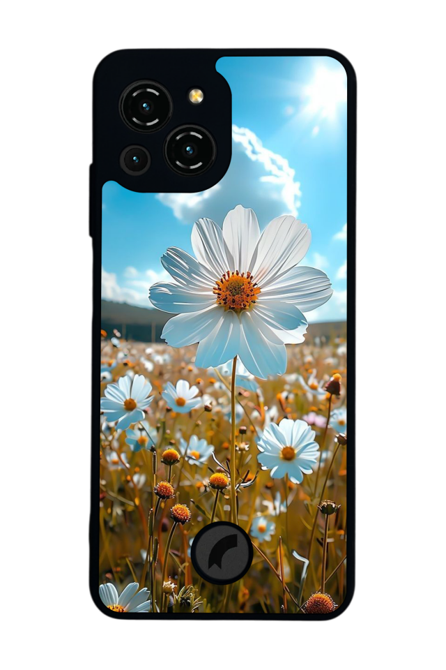 Reeder S23 Pro Max Uyumlu Cicek Tasarımlı Glossy Premium Kılıf