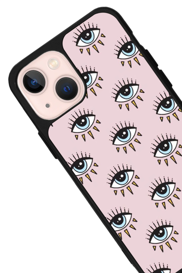 iPhone 13/14 Uyumlu Göz Tasarımlı Glossy Premium Kılıf