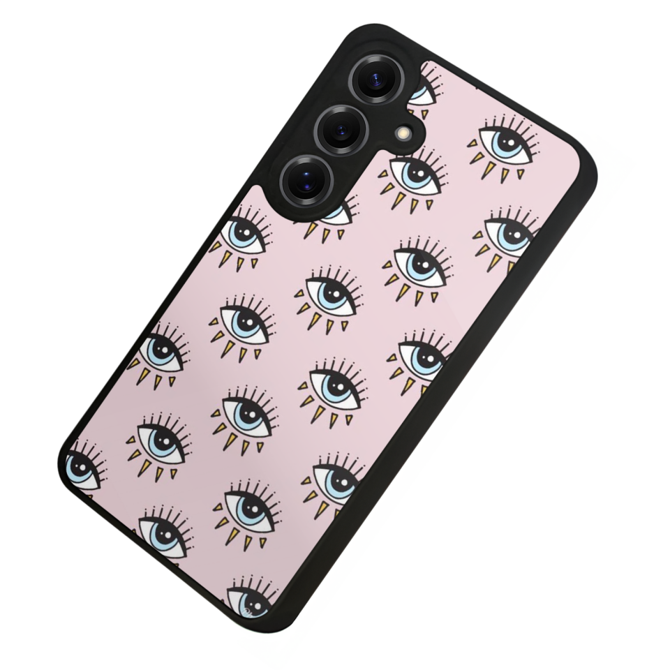 Samsung Galaxy S25 Uyumlu Göz Tasarımlı Glossy Premium Kılıf