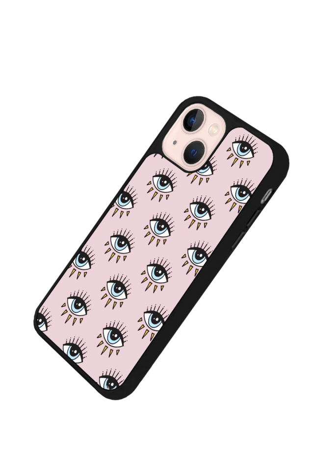 iPhone 13/14 Uyumlu Göz Tasarımlı Glossy Premium Kılıf