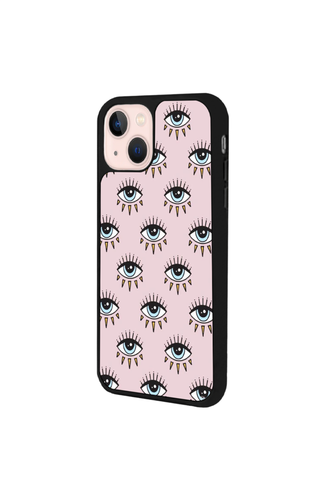 iPhone 13/14 Uyumlu Göz Tasarımlı Glossy Premium Kılıf
