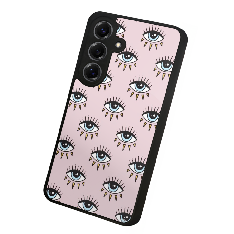 Samsung Galaxy S25 Uyumlu Göz Tasarımlı Glossy Premium Kılıf