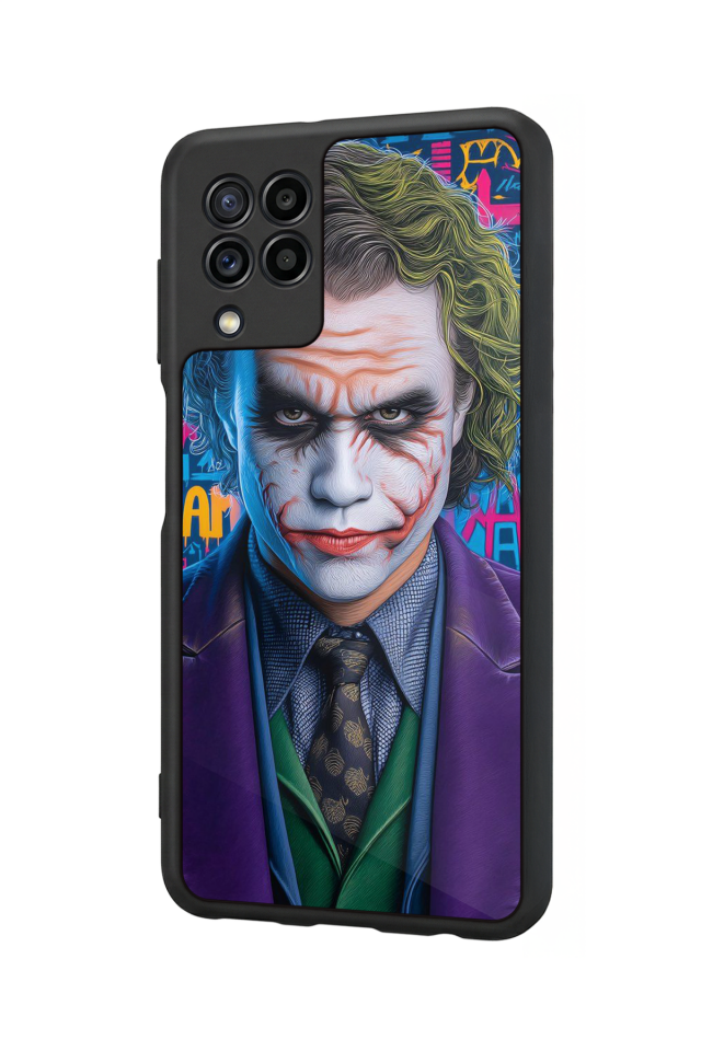 Samsung Galaxy M32 Uyumlu Joker Tasarımlı Glossy Premium Kılıf