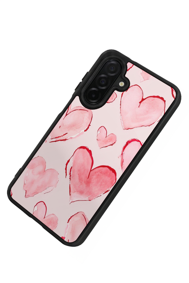 Samsung Galaxy A56 Uyumlu Kalp Love Tasarımlı Glossy Premium Kılıf
