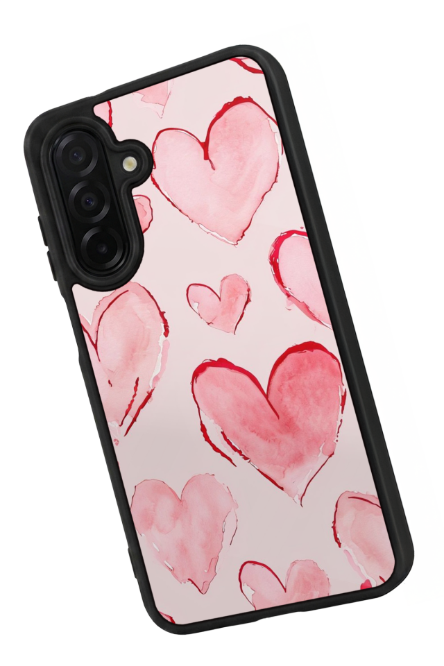 Samsung Galaxy A56 Uyumlu Kalp Love Tasarımlı Glossy Premium Kılıf