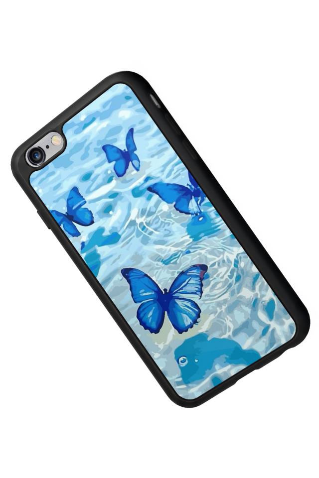 iPhone 6 Plus Uyumlu Kelebek Tasarımlı Glossy Premium Kılıf