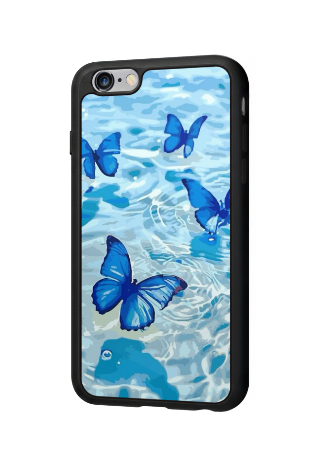 iPhone 6 Plus Uyumlu Kelebek Tasarımlı Glossy Premium Kılıf