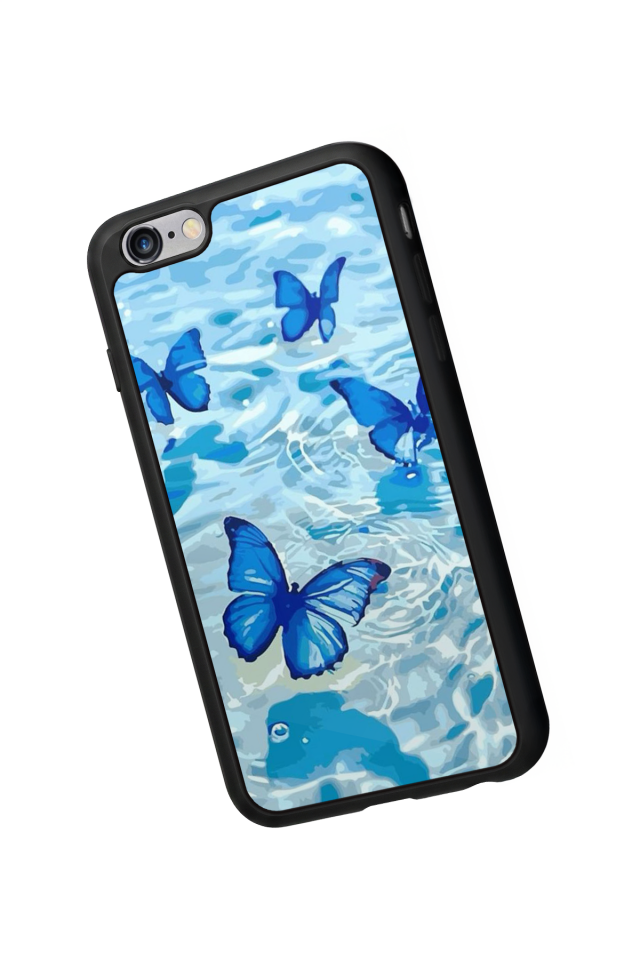 iPhone 6 Plus Uyumlu Kelebek Tasarımlı Glossy Premium Kılıf