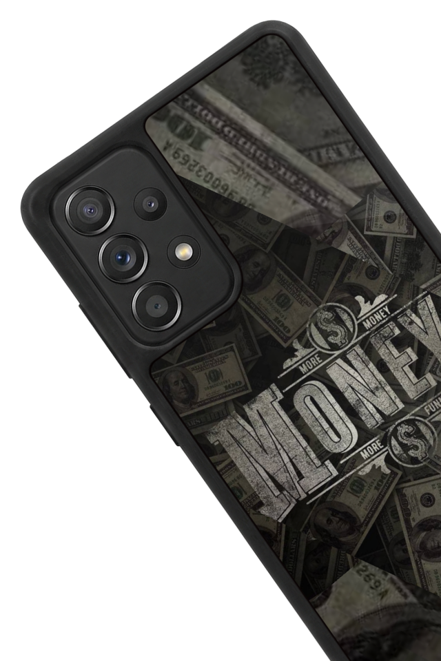 Samsung Galaxy A72 Uyumlu Money Para Tasarımlı Glossy Premium Kılıf