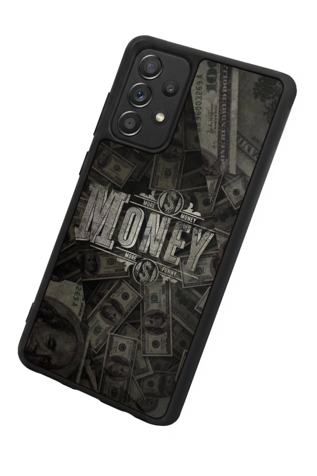 Samsung Galaxy A72 Uyumlu Money Para Tasarımlı Glossy Premium Kılıf