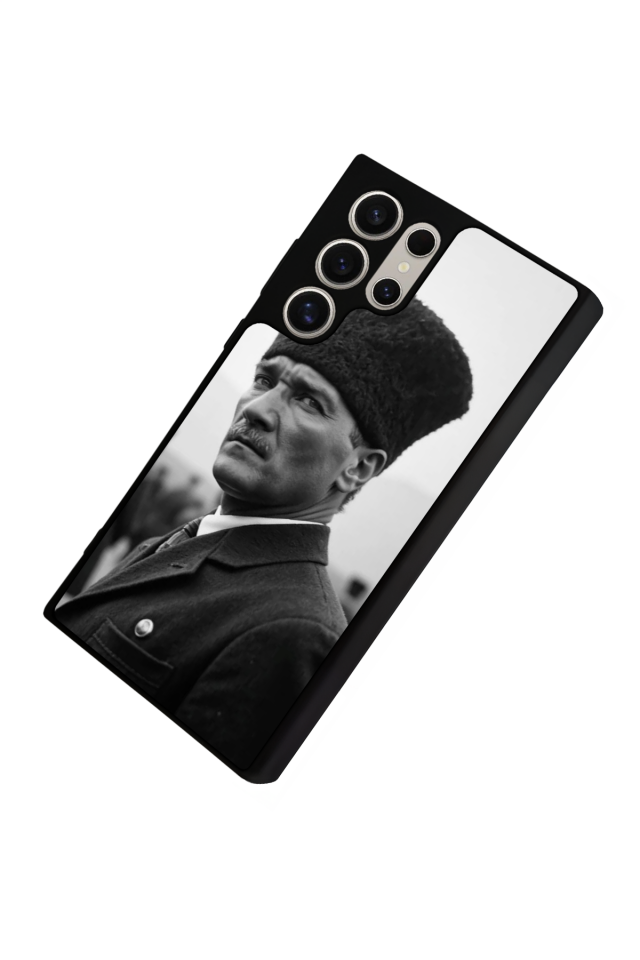 Samsung Galaxy S23 Ultra Uyumlu Mustafa Kemal Ataturk Tasarımlı Glossy Premium Kılıf