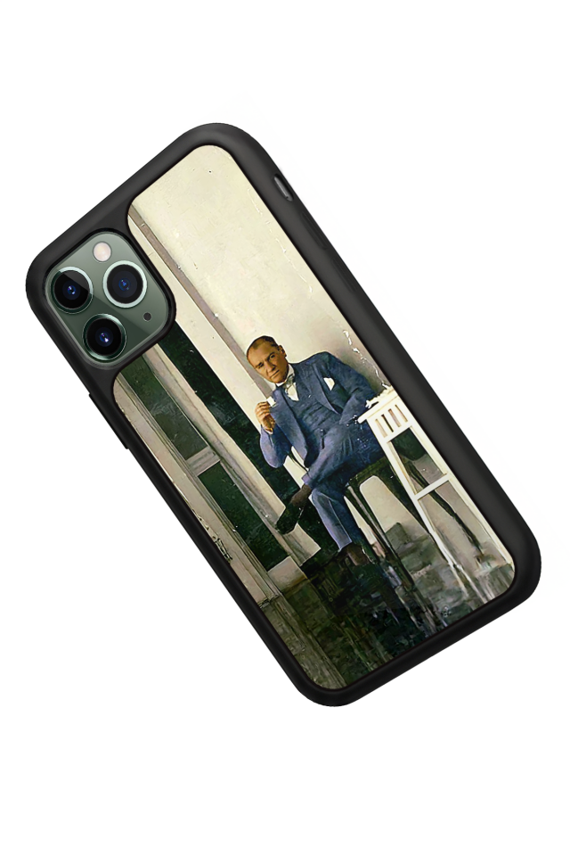 iPhone 11 Pro Uyumlu Mustafa Kemal Ataturk Tasarımlı Glossy Premium Kılıf