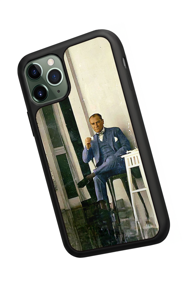 iPhone 11 Pro Uyumlu Mustafa Kemal Ataturk Tasarımlı Glossy Premium Kılıf