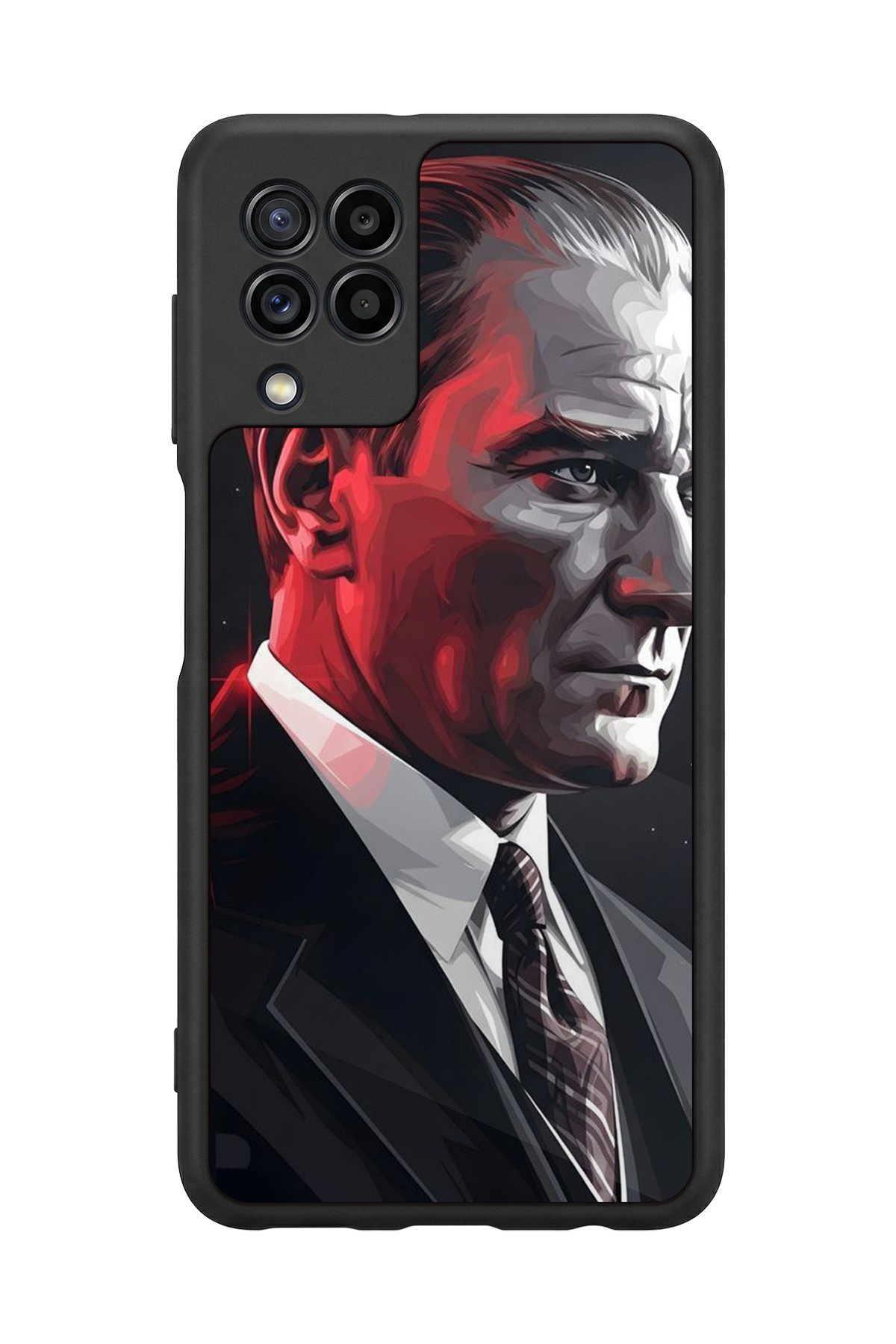 Samsung Galaxy M22 Uyumlu Mustafa Kemal Ataturk Tasarımlı Glossy Premium Kılıf