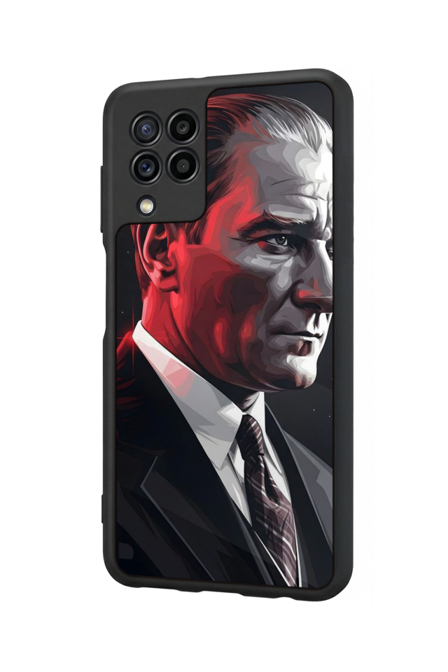 Samsung Galaxy M22 Uyumlu Mustafa Kemal Ataturk Tasarımlı Glossy Premium Kılıf