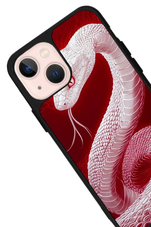 iPhone 13/14 Uyumlu Yılan Tasarımlı Glossy Premium Kılıf