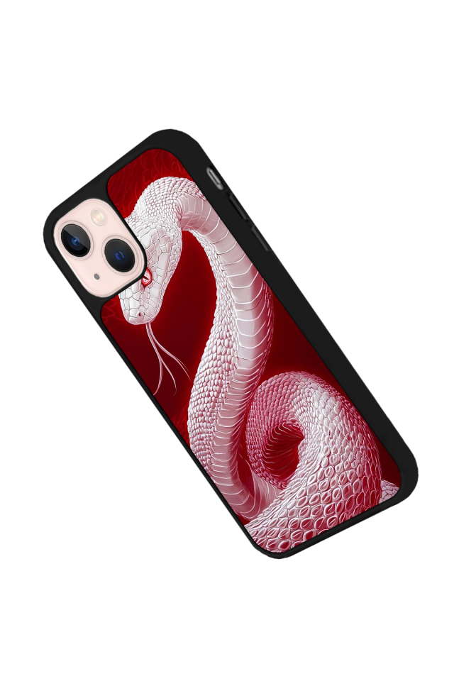 iPhone 13/14 Uyumlu Yılan Tasarımlı Glossy Premium Kılıf