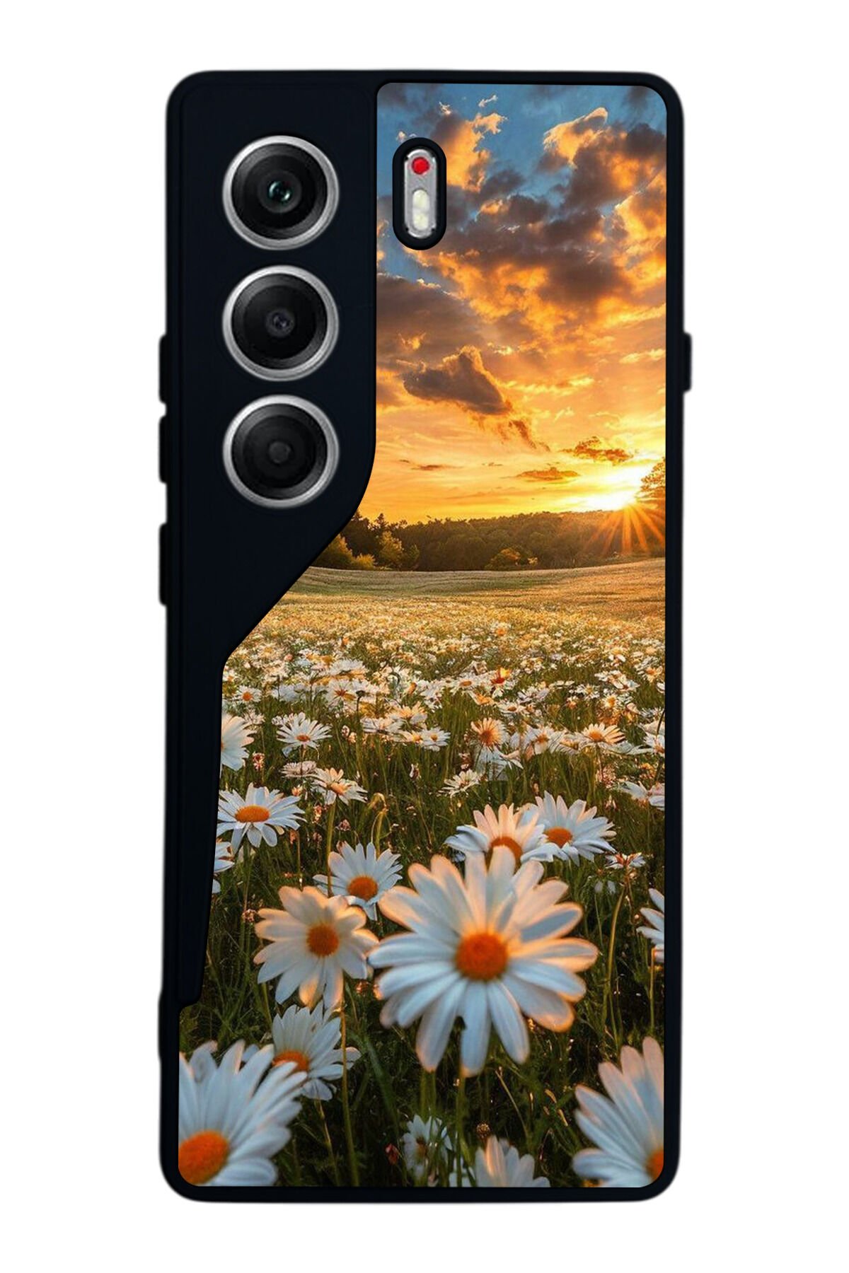 Tecno Camon 40 Uyumlu Cicek Tasarımlı Glossy Premium Kılıf